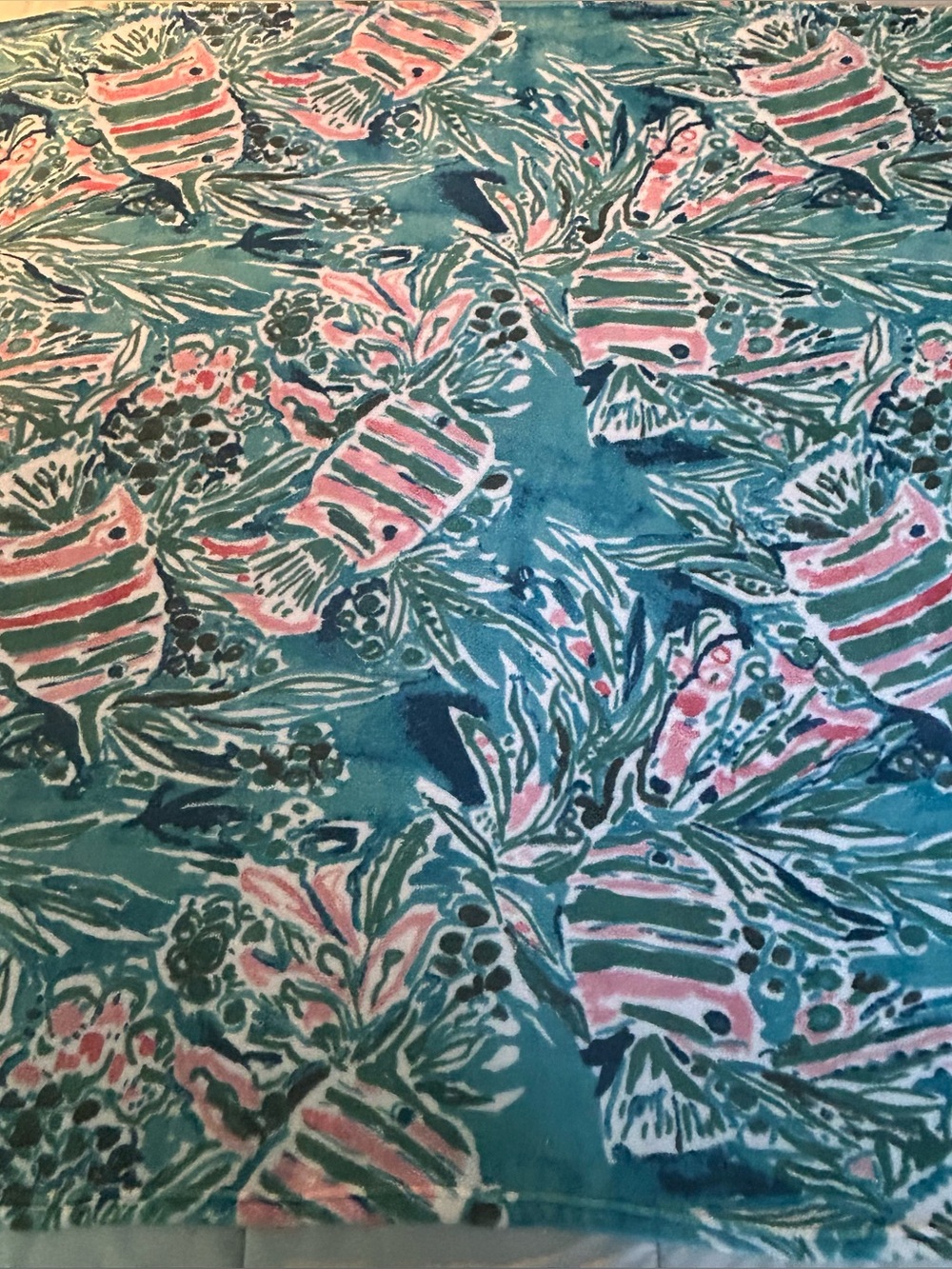 Decorative Tropical Theme Luxurious Fleece throw by designer Barbra Ignatiev